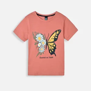 Girls Butterfly Printed Soft Cotton Girls T-Shirt