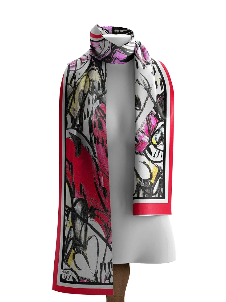 GRAFFITI MULTI HEART SCARF