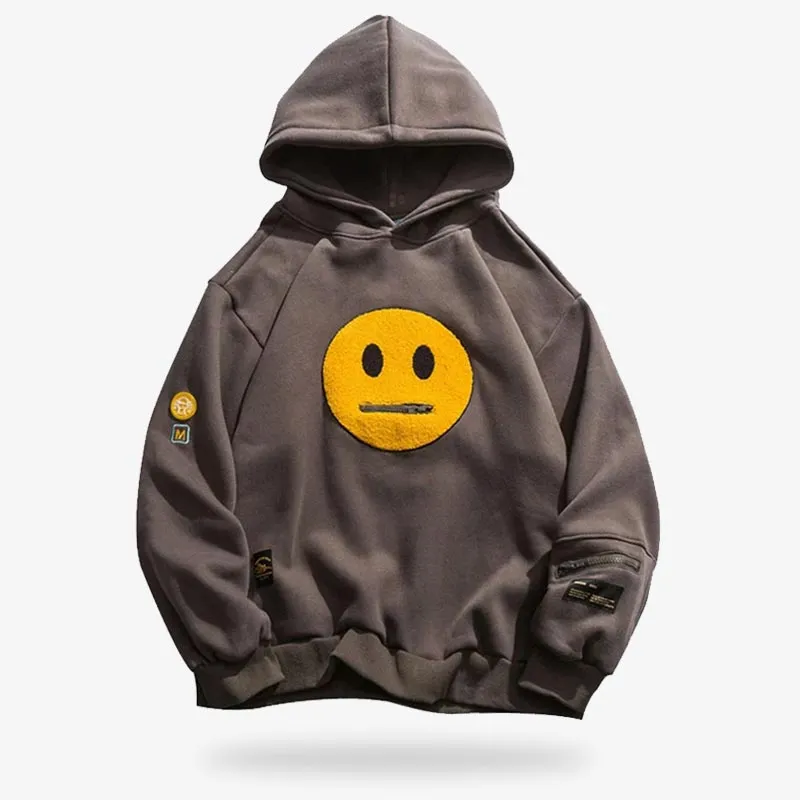 Grey Japanese Hoodie