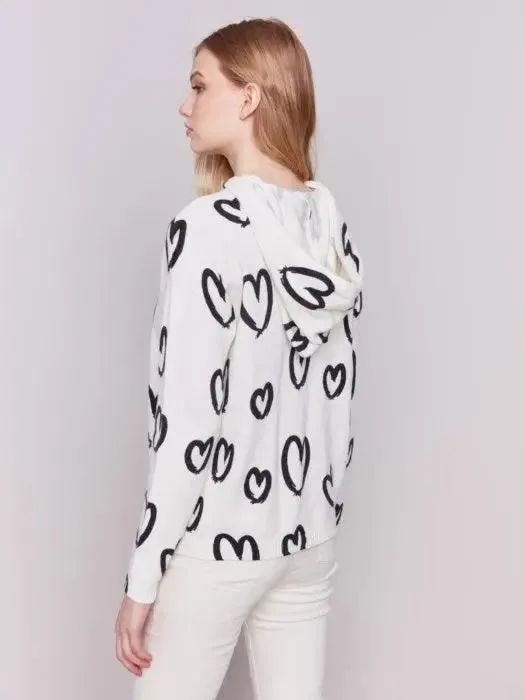 Heart Printed Hoodie