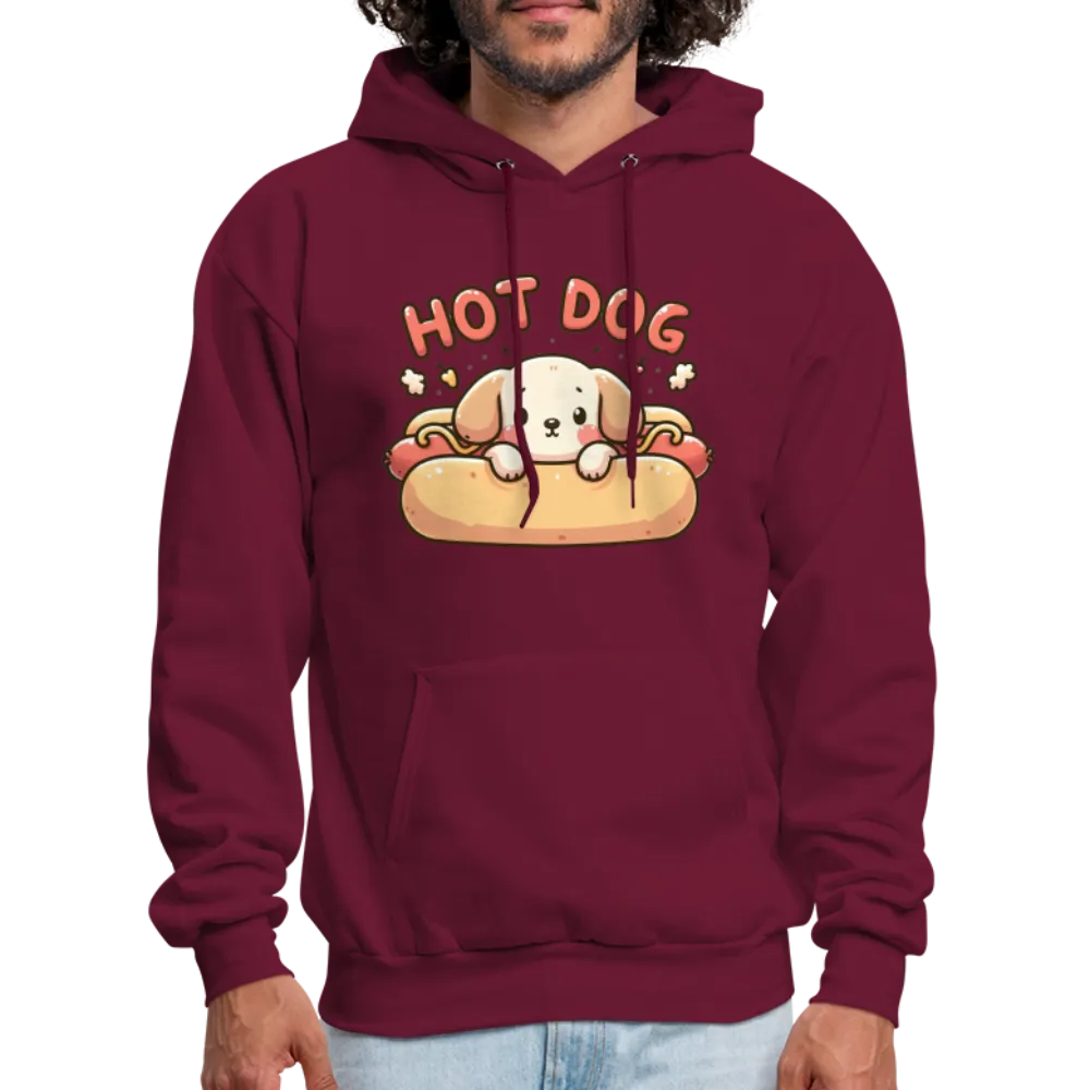 Hot Dog Hoodie with Cute Puppy inside Hot Dog Bun