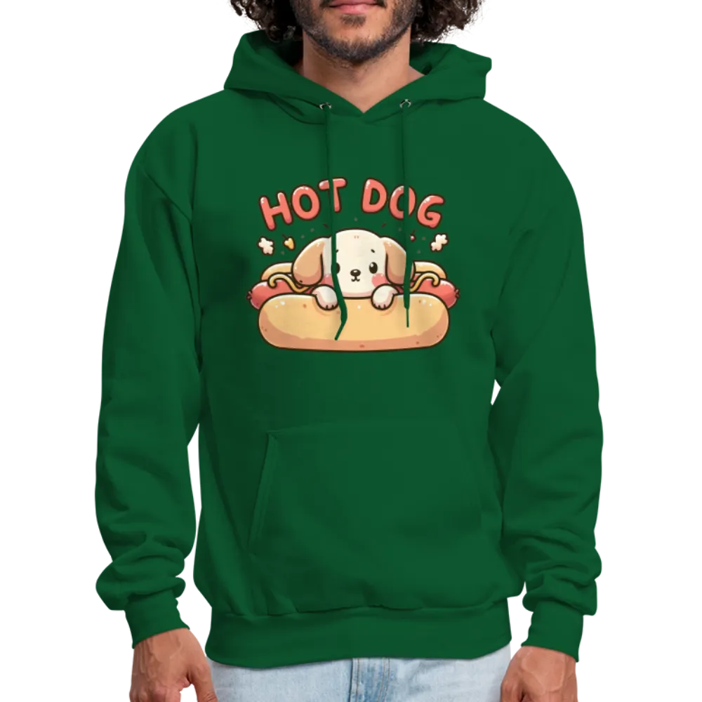 Hot Dog Hoodie with Cute Puppy inside Hot Dog Bun