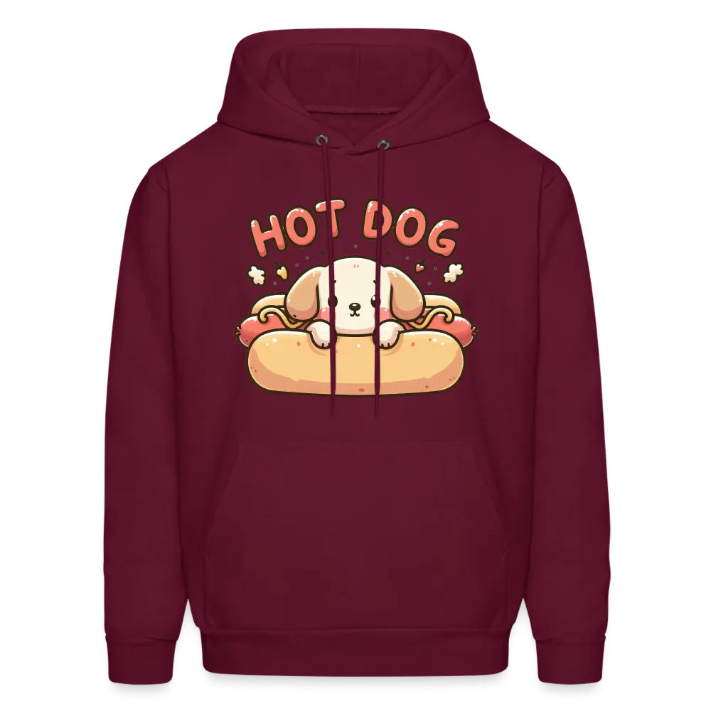 Hot Dog Hoodie with Cute Puppy inside Hot Dog Bun