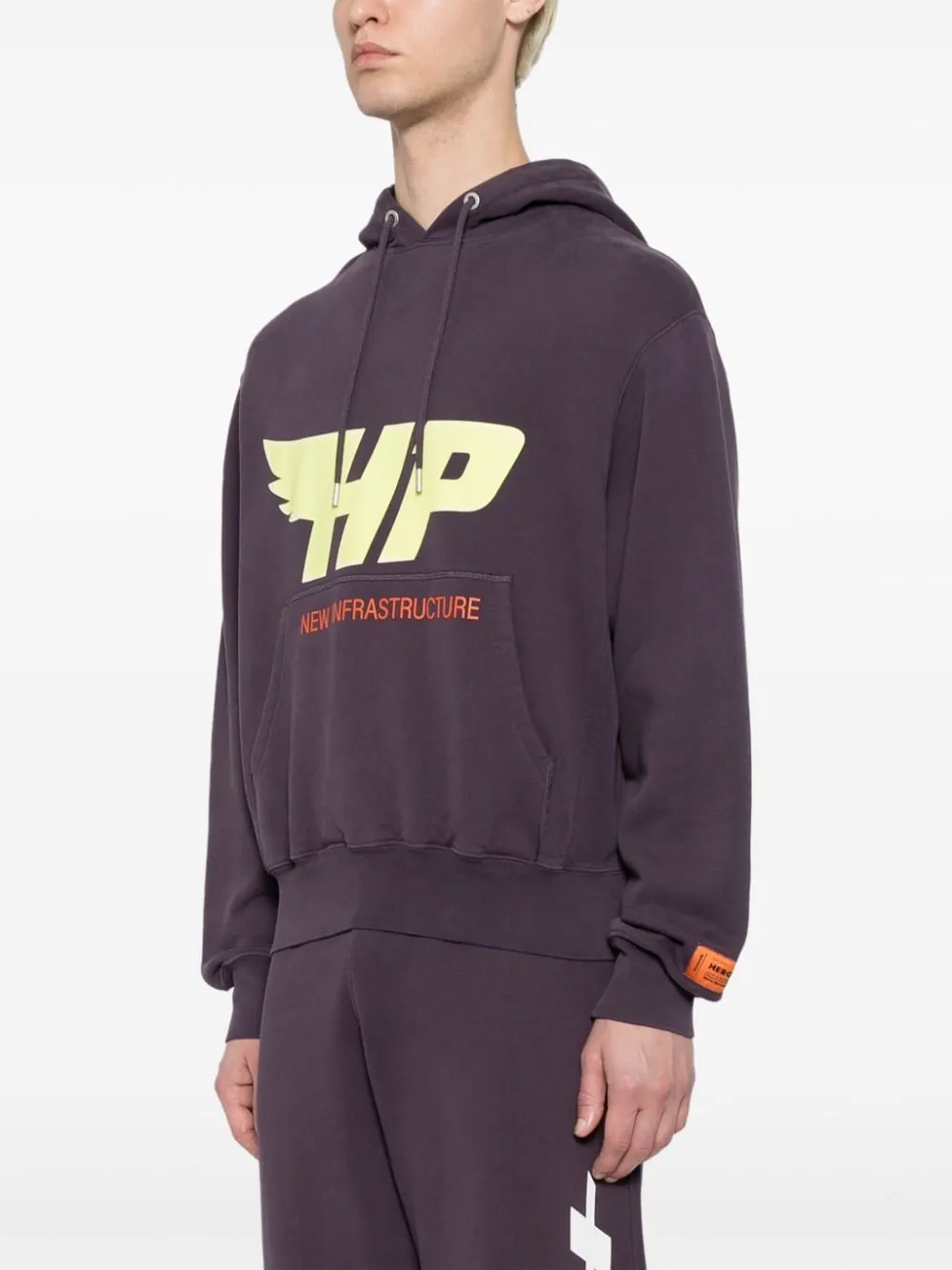 HP FLY LOGO-PRINT COTTON HOODIE