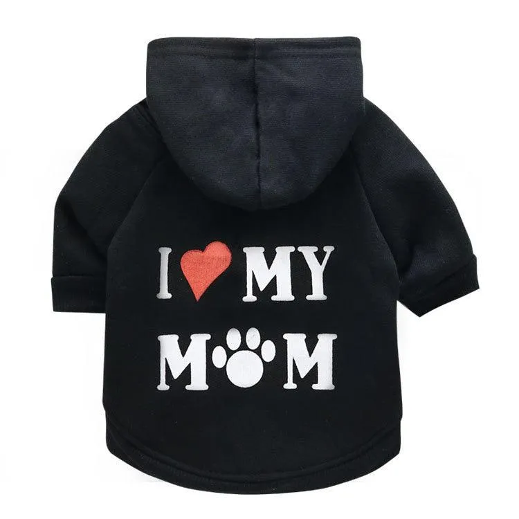 I ❤️ My Mom Cat Hoodie