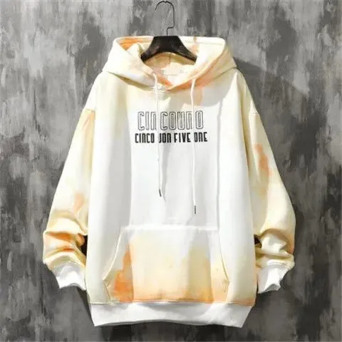 Loose Student Hooded Gradient Print Hoodie