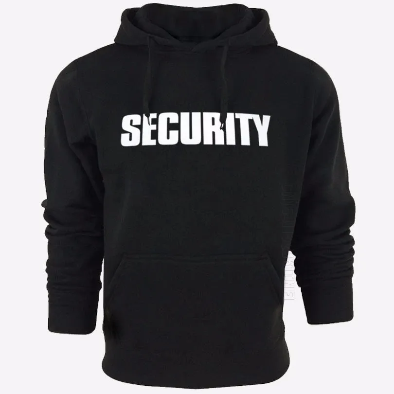 MC - New Security Solid Color Hoodie | Unisex Streetwear Casual Pullover | Trendy Hip Hop Hooded Top for Men & Women