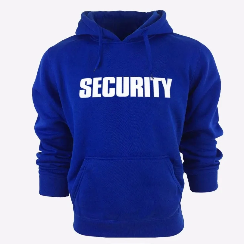 MC - New Security Solid Color Hoodie | Unisex Streetwear Casual Pullover | Trendy Hip Hop Hooded Top for Men & Women