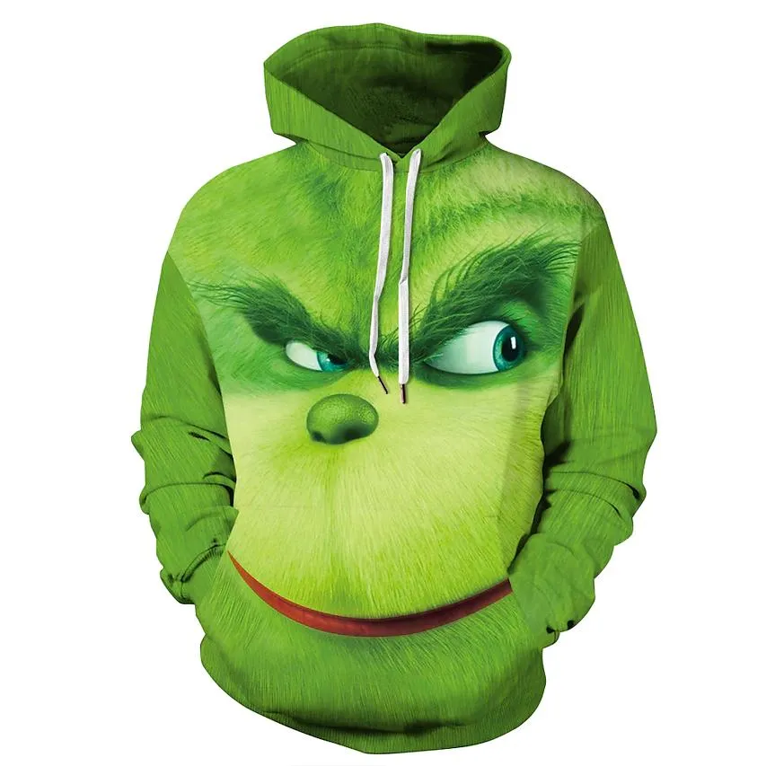 Men's Pullover Hoodie Sweatshirt Cartoon Print 3D