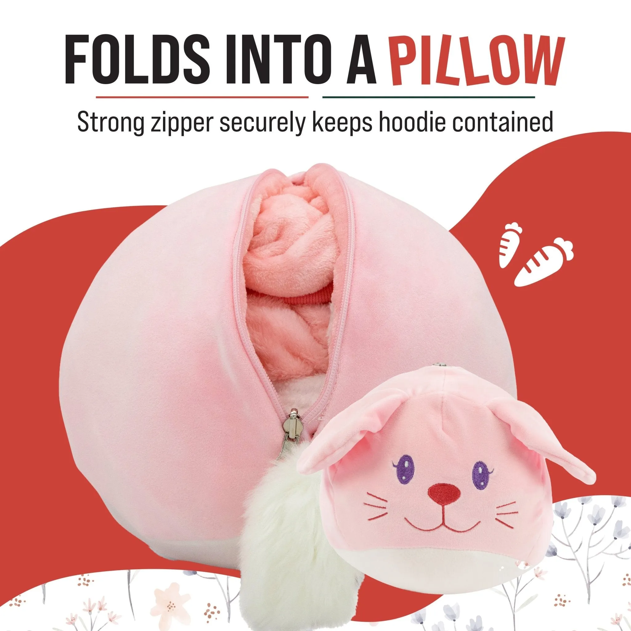 Mochi Bunny Adult Snugible | Blanket Hoodie & Pillow