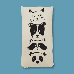 Organic Cotton Cushion Cover - Cute Animals