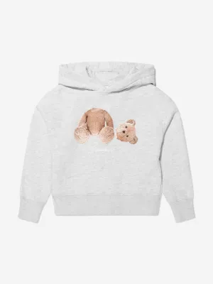 Palm Angels Boys Cotton Bear Print Hoodie