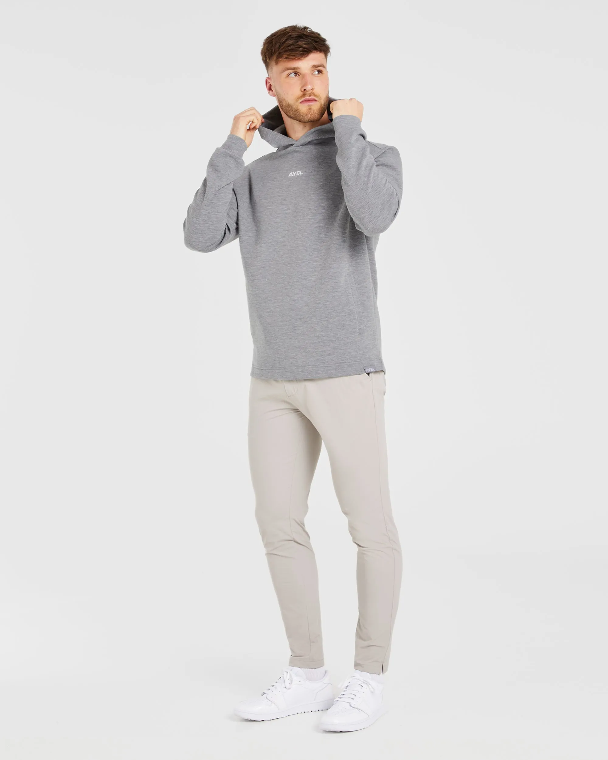 Performance Lightweight Hoodie - Grey Marl