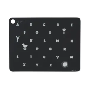 Placemat Alphabet - Anthracite