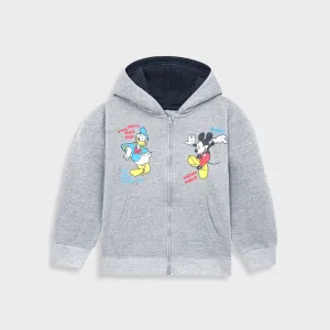 Premium Quality Soft Cotton Printed Fleece Zipper Hoodie For Kids