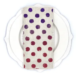 Pretty Polka Dots Linen Napkin (Set of 4)