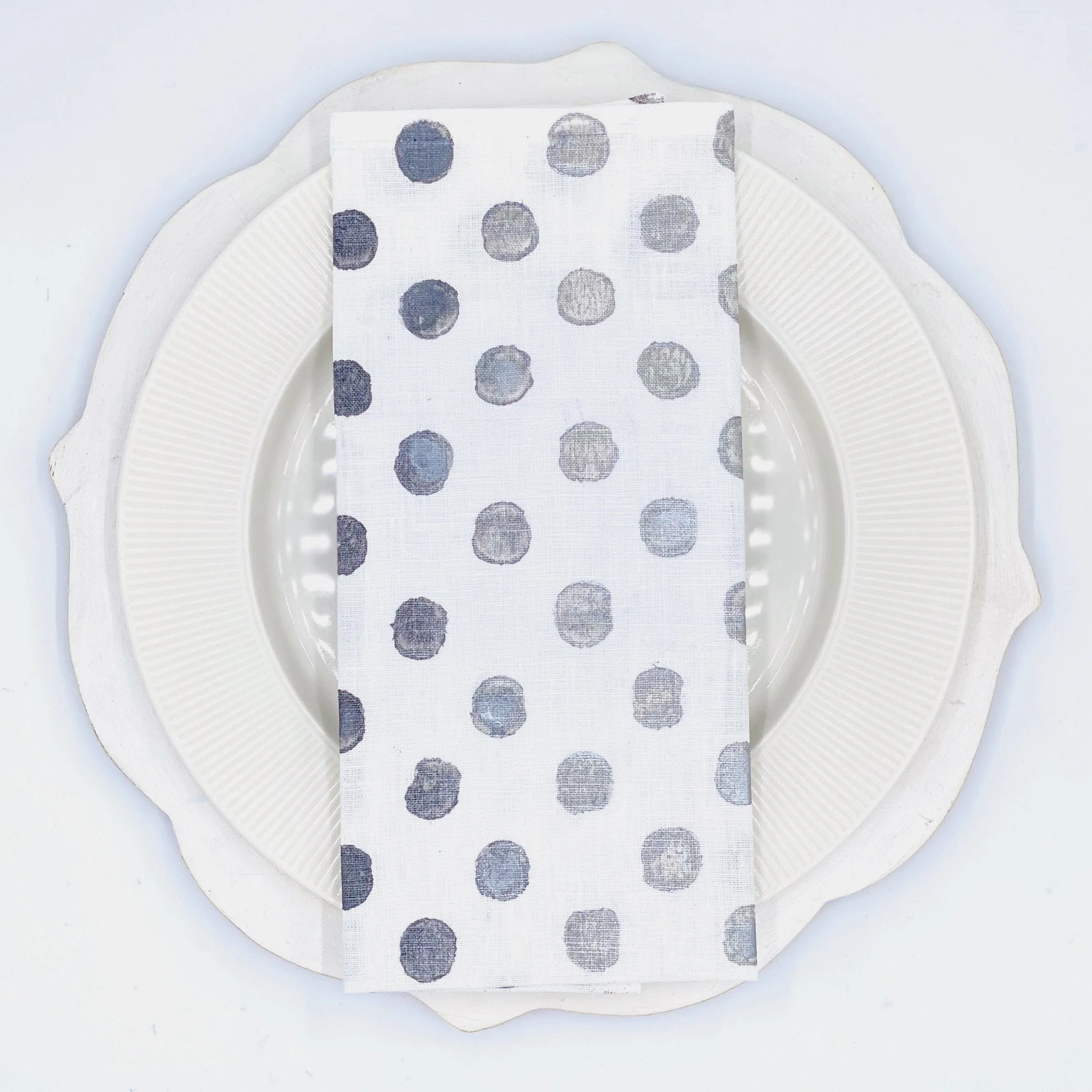 Pretty Polka Dots Linen Napkin (Set of 4)