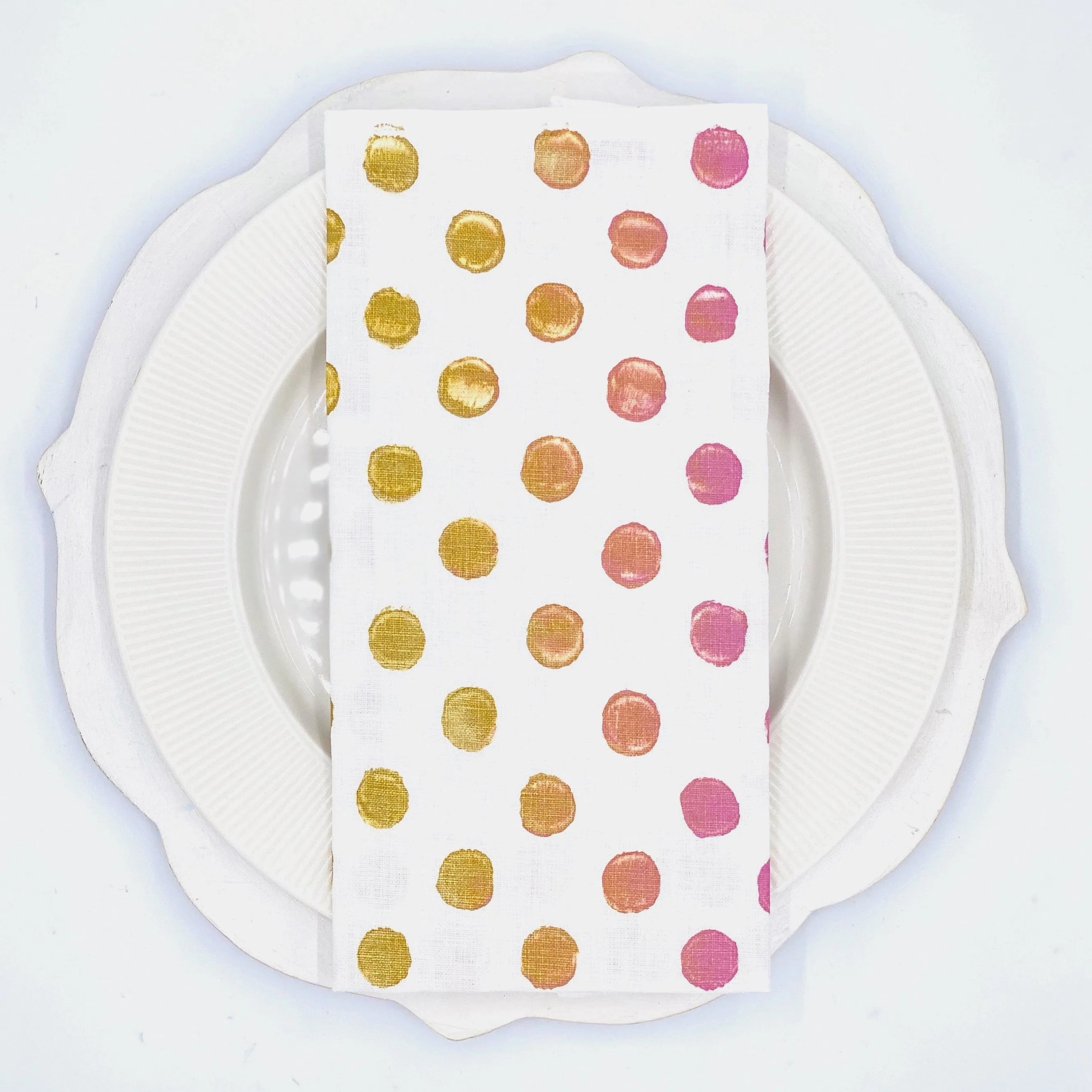 Pretty Polka Dots Linen Napkin (Set of 4)