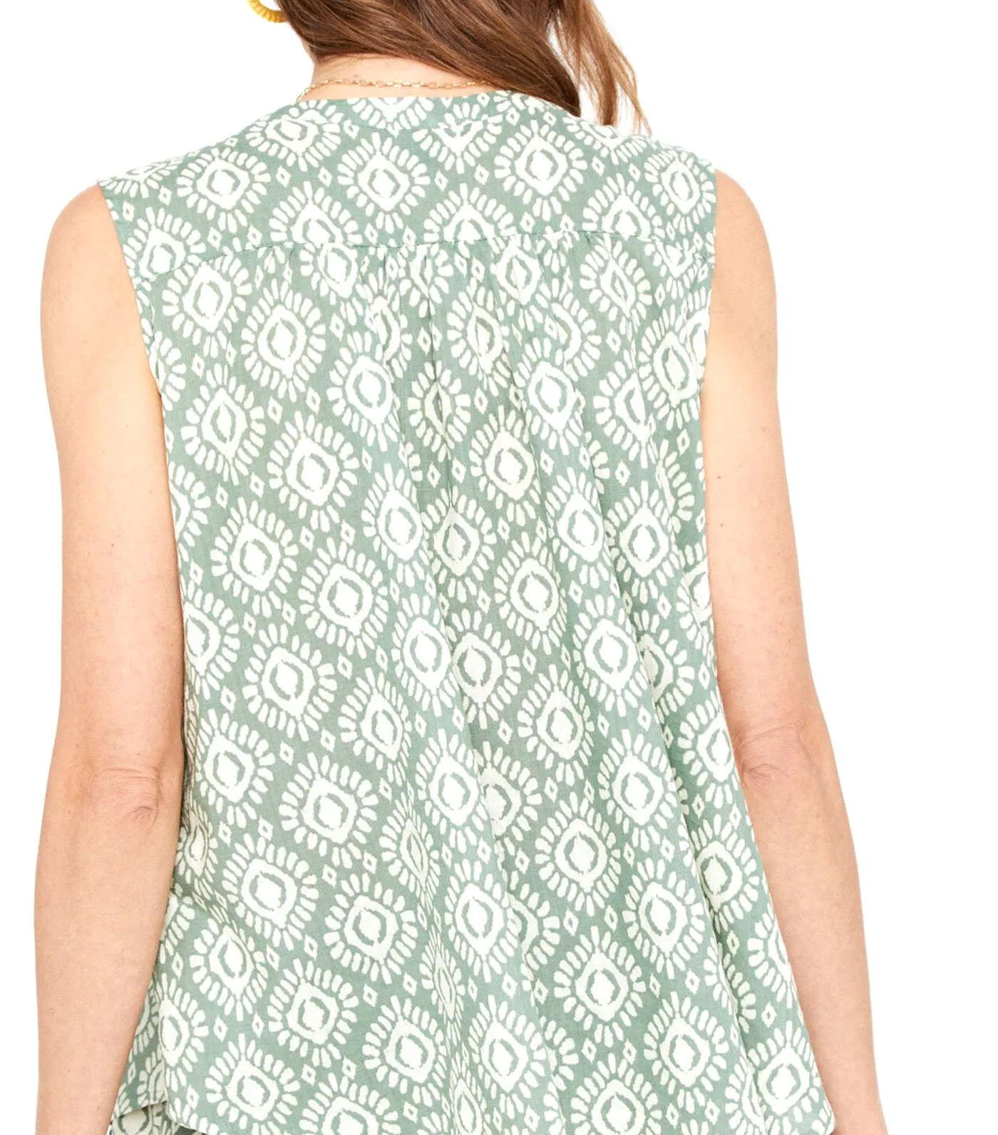 Printed Shirt Green Print