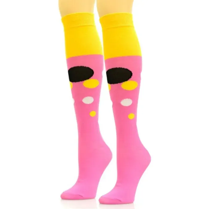 Socks Knee High Retro Bubble for Women