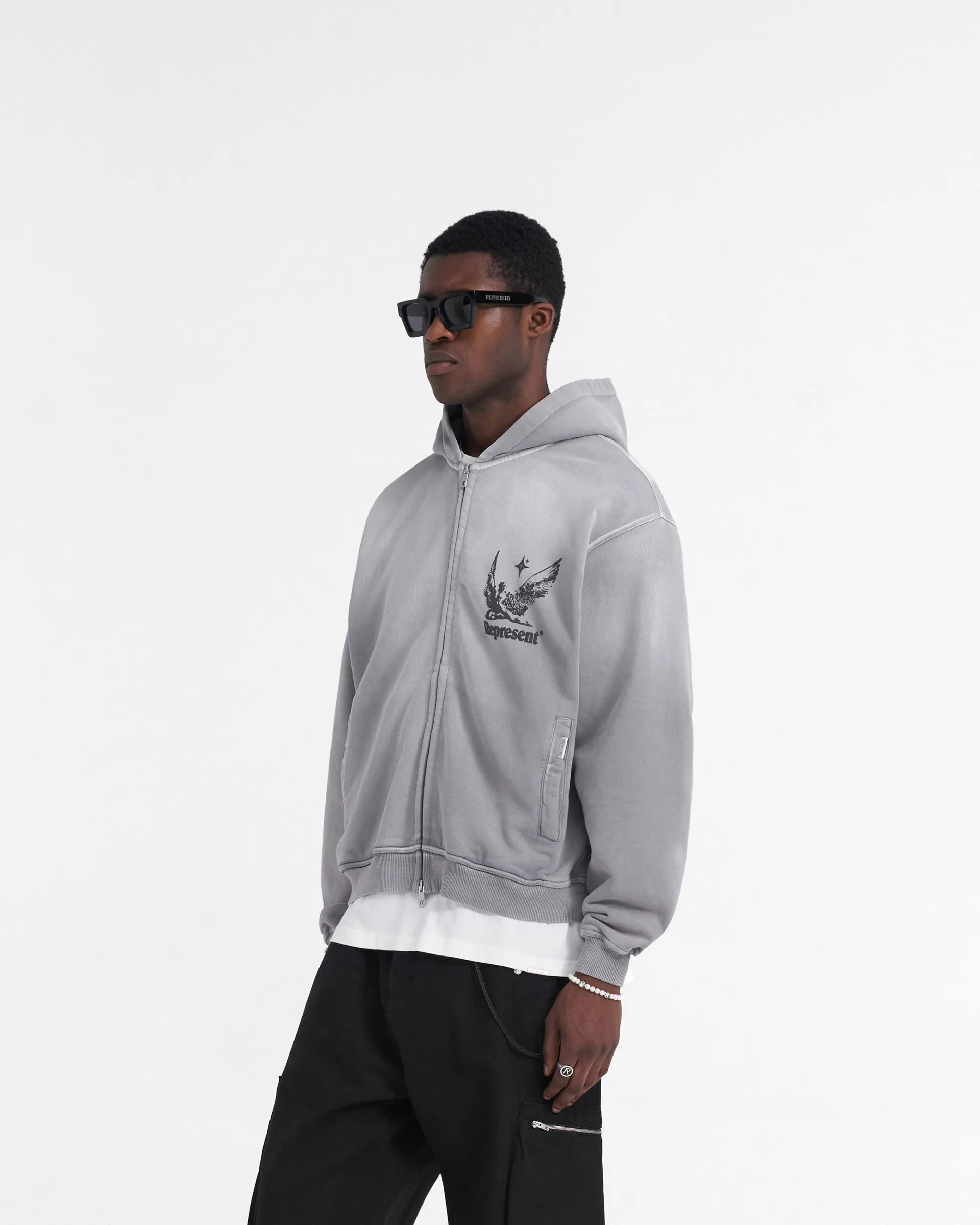 Spirits Of Summer Zip Hoodie - Mist