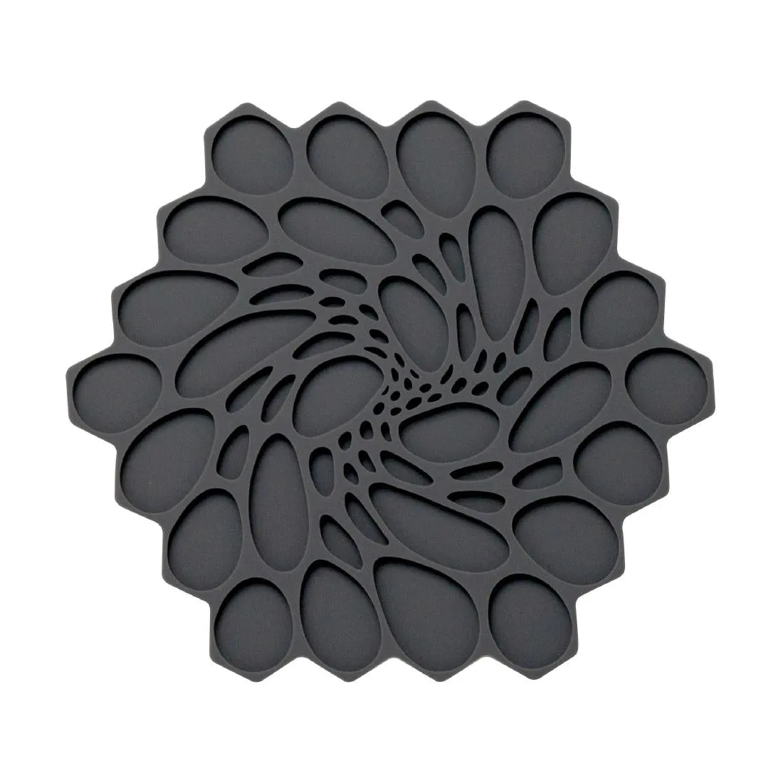 Steelite Modern Twist Trivet Graphite Hive 178mm (Pack of 6) - VV3434