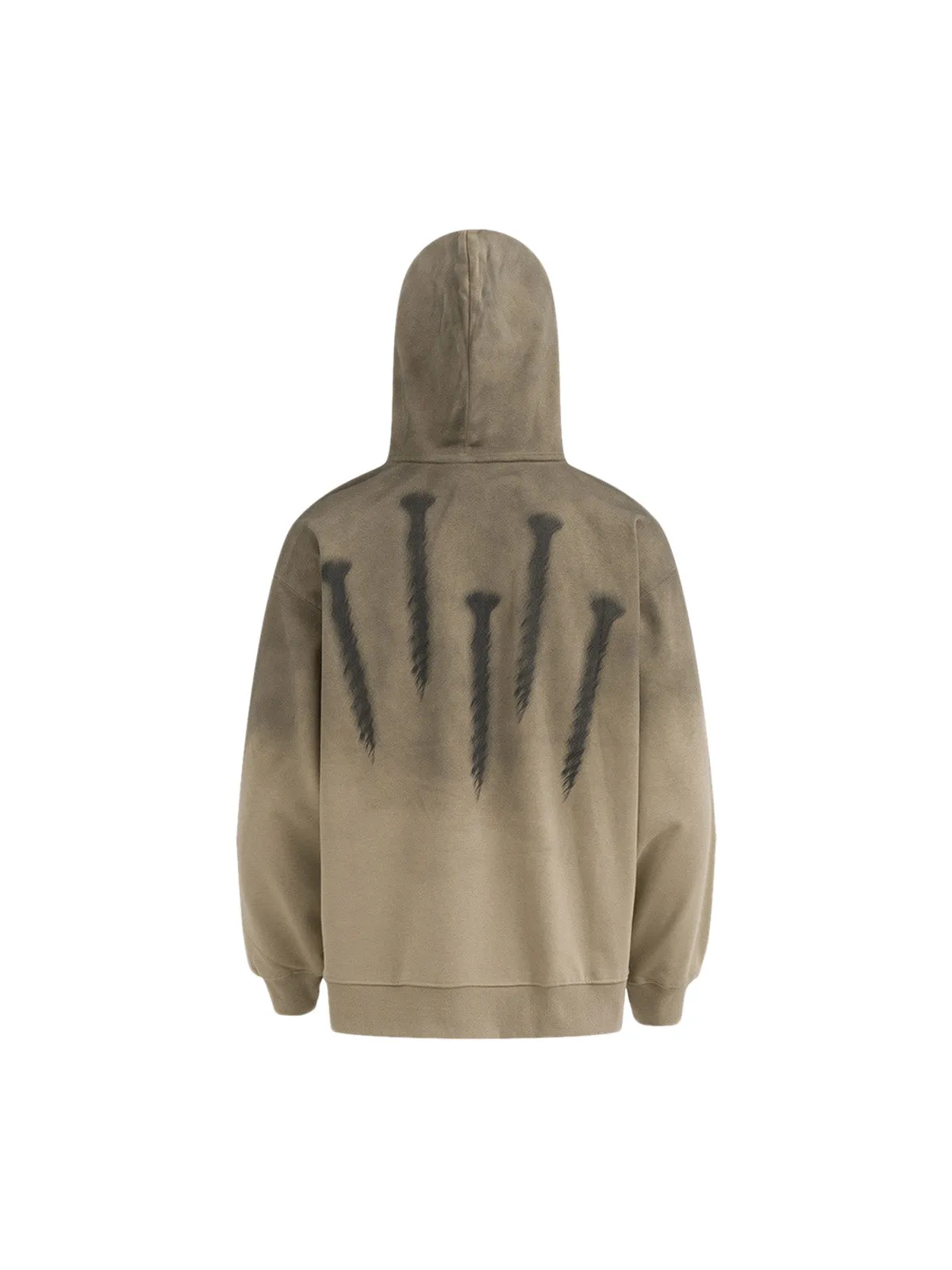 Thesupermade Nail Graphic Gradient Pullover Hoodie