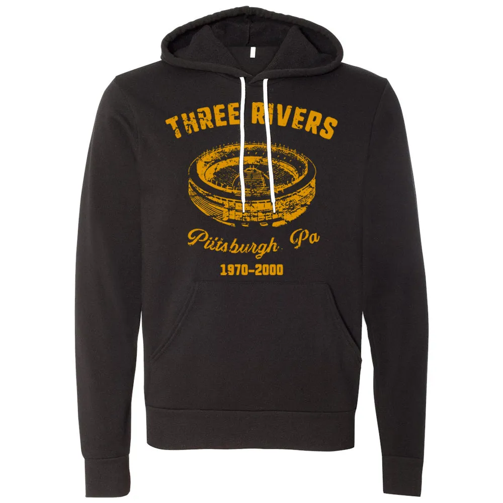 Three Rivers Pullover Hoodie | Three Rivers Black Pullover Hoodie