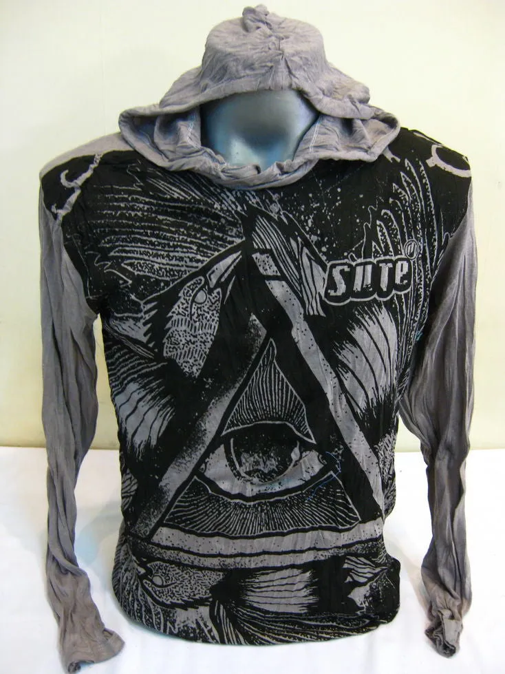 Unisex All Seeing Eye Hoodie in Gray