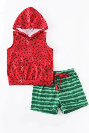 Watermelon Two Piece Short Set