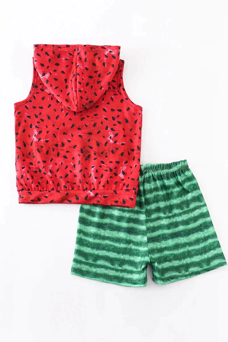 Watermelon Two Piece Short Set